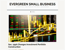 Tablet Screenshot of evergreensmallbusiness.com